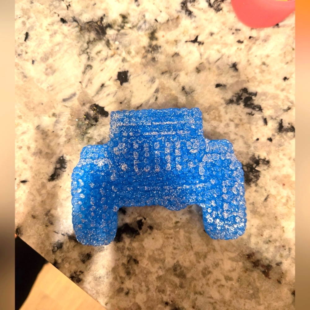 Blue Jeep Glittery Car Freshie